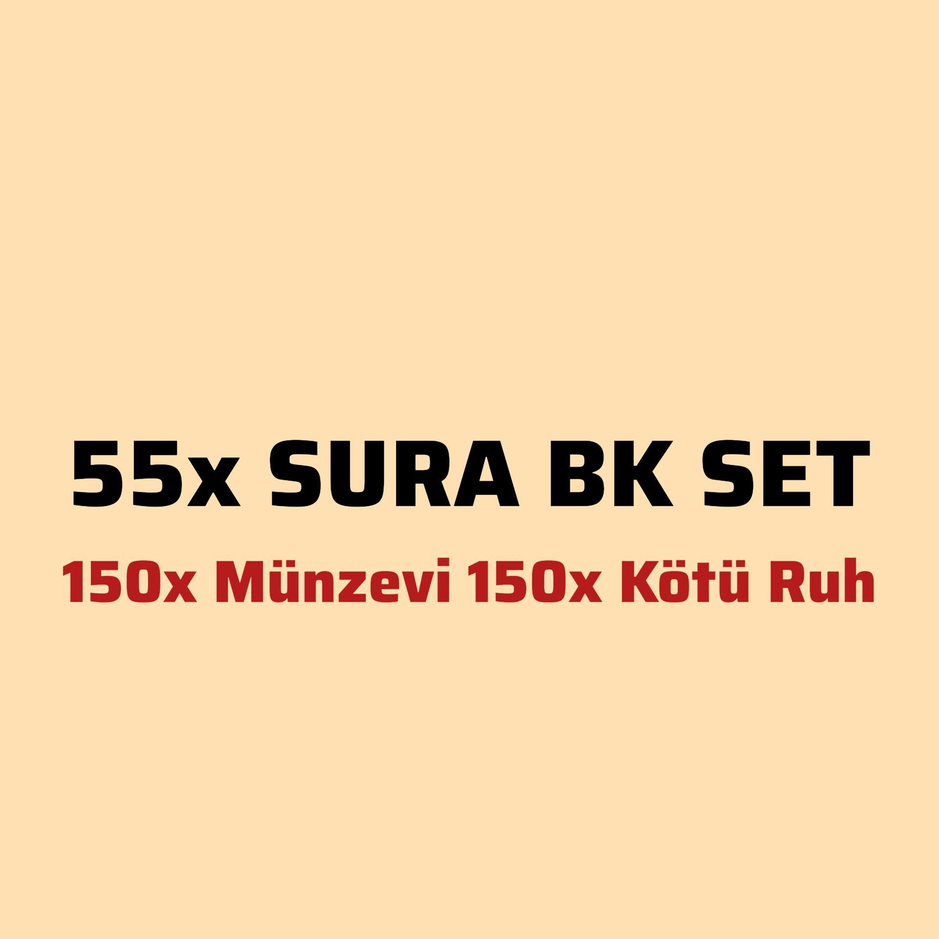 55x Sura Bk set + kötü ruh + munzevi