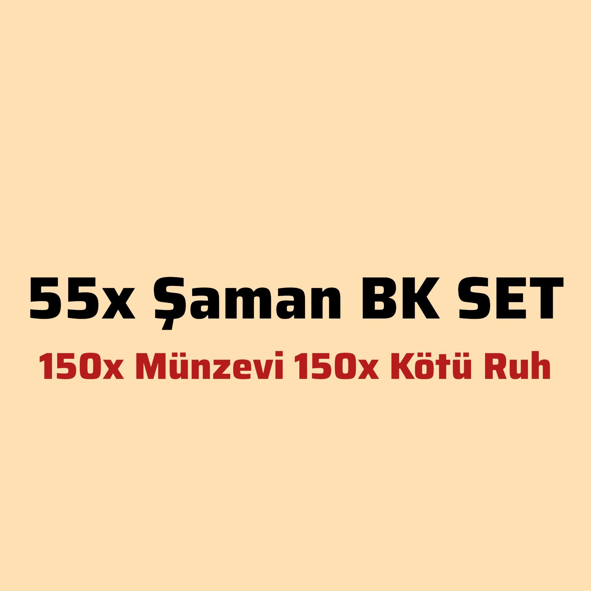 55x Saman bk SET + Kötü ruh + Münzevi