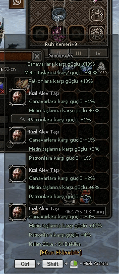 +9 Ruh kemerı
