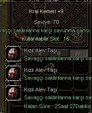 +9 KRAL KEMERİ