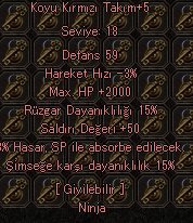 +5 KOYU KIRMIZI TAKIM 5 EFSUN