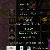 250 LVL ASLAN SATILIR