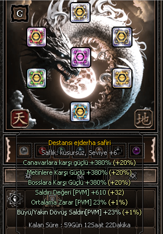 DESTANSI KUSURSUZ FULL +6 SİMYA SETİ