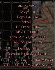 10 KRİTİK HP Lİ FARMLIK SET 3 PARÇA İTEMMM