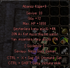 +9 ABANOZ 20 EŞYA