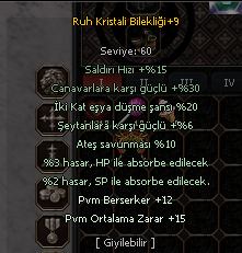 +9 RUH KRİSTALİ BİLEKLİĞİ