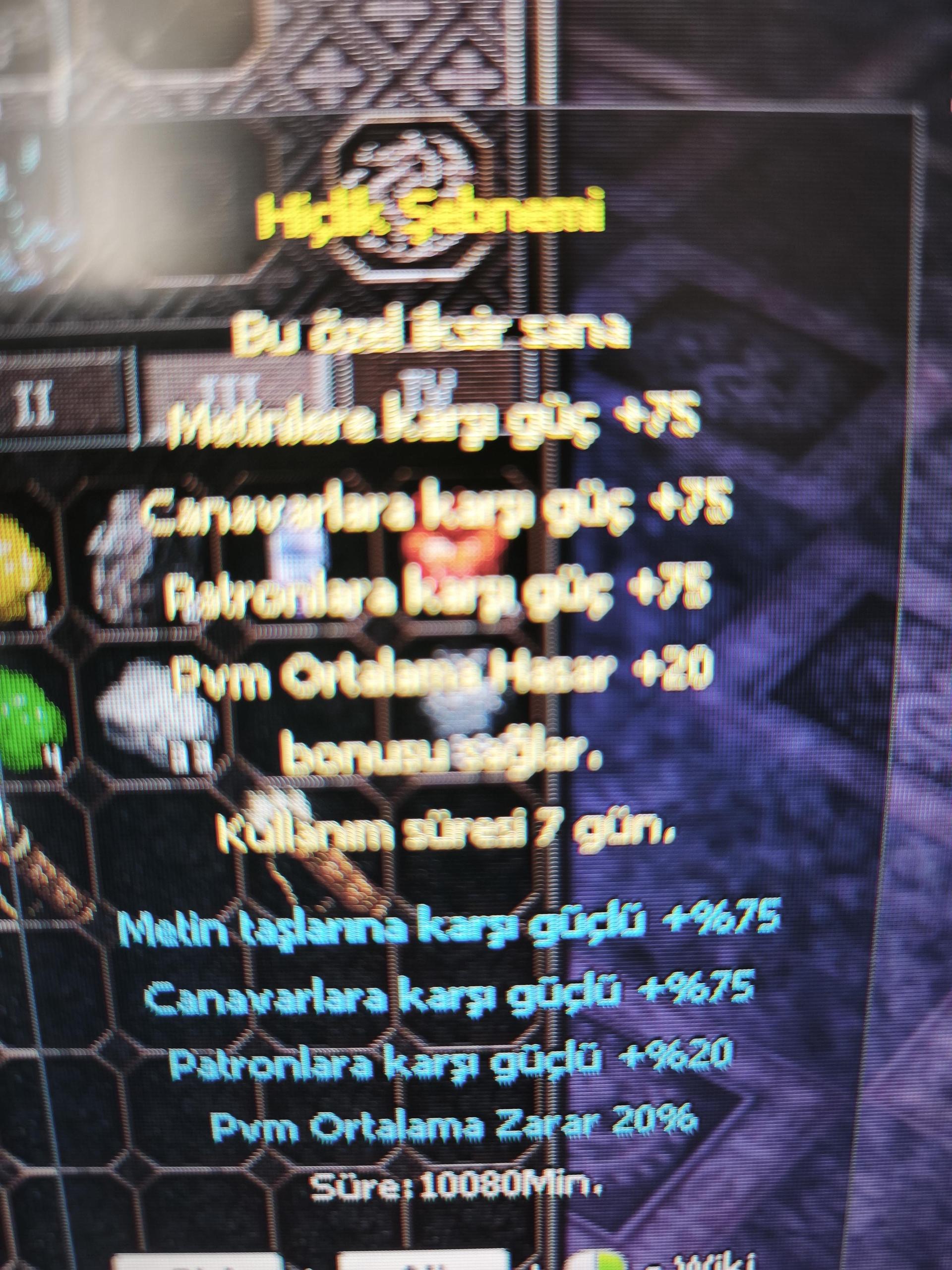 Hiçlik şebnemi + pvm yazısı