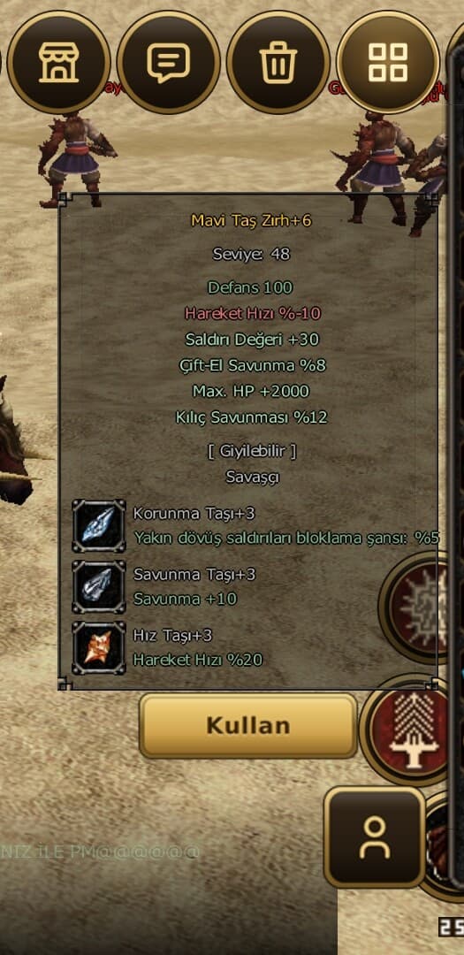 50 Lvl Bedensel. Açıklamada.
