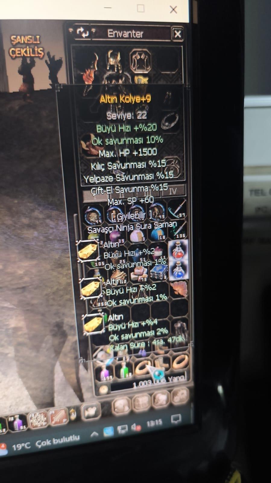 +9 altın kolye