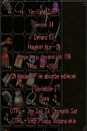2K HP 15 ATEŞ 3 EFSUN YİN YANG ZIRHI AKTİFİM