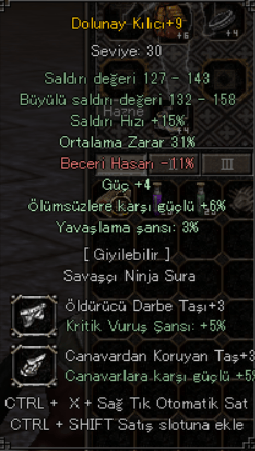 42 LEVEL BEDENSEL SAVAŞÇI FULL İTEMLİ 3 ENVANTER AÇIK