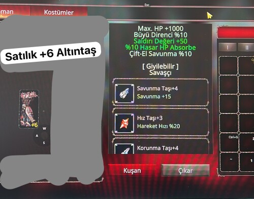 45 ort 12 güç 4 taş dolu 5/5 altın taş 2 li kombo - Metin2 İtem/Yang ...