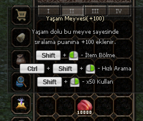 10K YAŞAM MEYVESİ (1M DERECE) STOK(20K)
