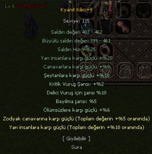 KYANİT KILIÇ