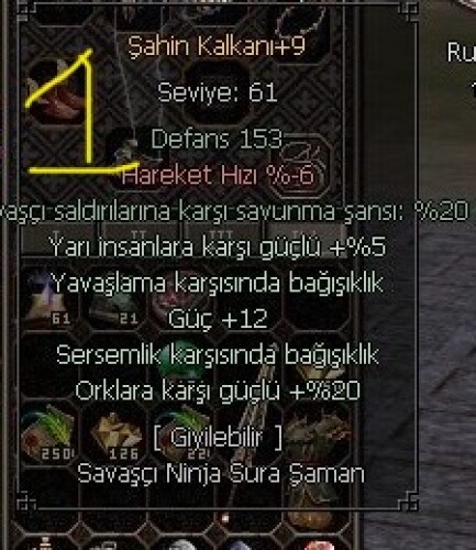 +9 ŞAHİN KALKANI GÜÇ 12 YARI İNSAN 5 SERSEMLİK