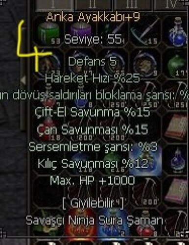 +9 ANKA AYAKKABI 3 SAVUNMA 1000 HP