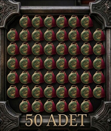 50 adet at madalyonu anında teslim
