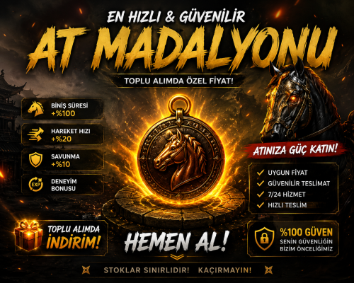 AT MADALYONU 10 TL DEN SATILIR SINIRSIZ HIZLI TESLİMAT PM AT