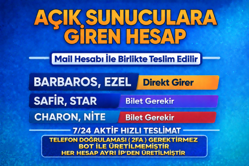 [ 1 MAİL - x8 ID ] Gram Giren Hesap - [ Bilet gerekli ]