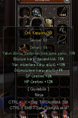 +9 ORK KAPŞONU