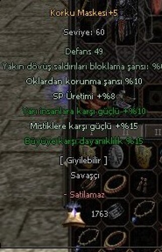 75 LEVEL ZİHİNSEL  İTEMLİ