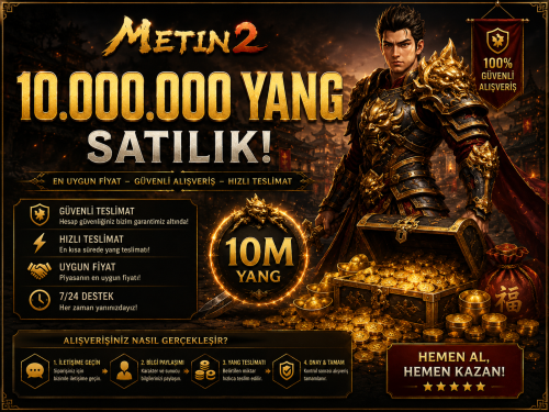 10M YANG 250 TL HIZLI TESLİMAT