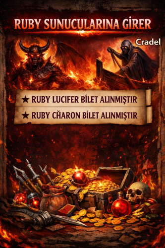 1 MAIL 4 ID RUBY LUCİFER ve RUBY CHARON GİRİŞLİ HESAP