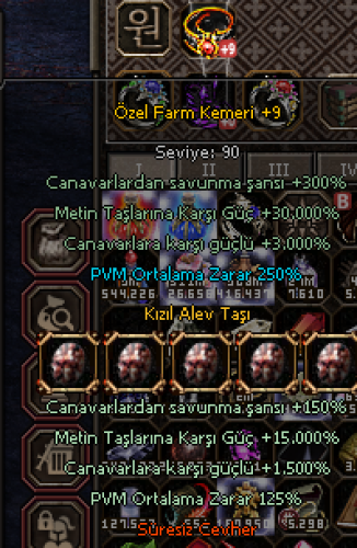 ÖZEL FARM KEMERİ %30.000 METİN GÜCÜ