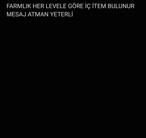 FARMLIK İÇ İTEM NE İSTERSEN SATILIR MESAJ AT YETER