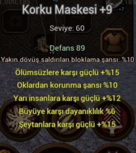 +9 KORKU MASKESİ