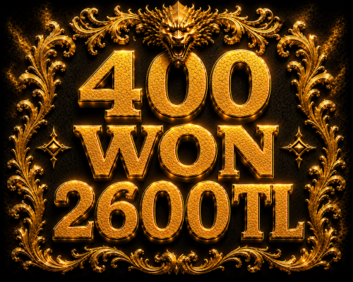 400 WON 2600TL ANINDA TESLİMAT