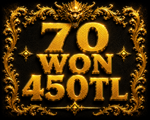 70 WON 450TL ANINDA TESLİMAT
