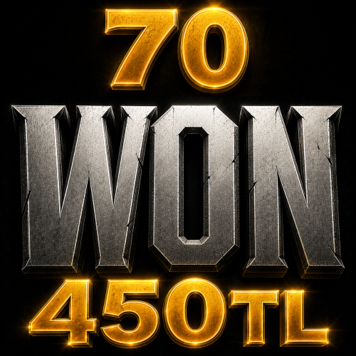 70 WON 450TL ANINDA TESLİMAT