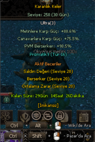 250 Level full kitap kaykaylı keler
