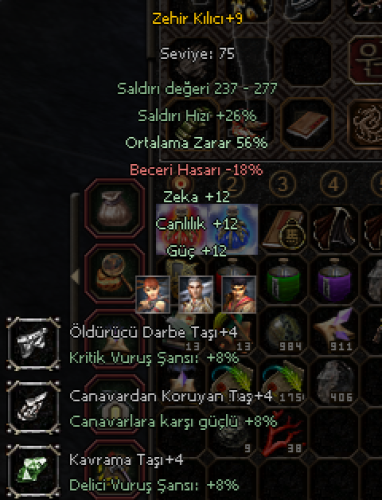 +9 ZEHİR +9 ÇELİK +9 MUHAREBE +9 YARI İNSAN HEMEN TESLİM