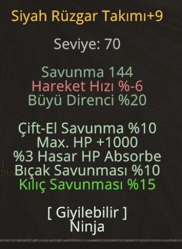 Ninja çeliği 9 ELİT
