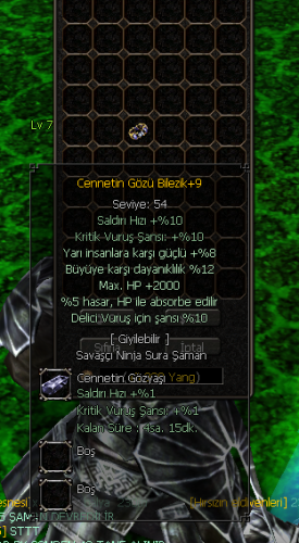 5/5 +9 CENNET BİLEZİK