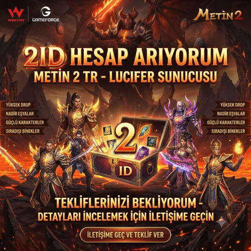 LUCİFERE GİREN 2ID ALINACAK UCUZA @@@
