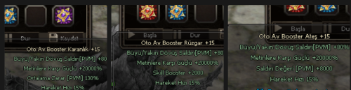 +15 ATEŞ RÜZGAR KARALIK BOOSTER TEKLİF BIRAK