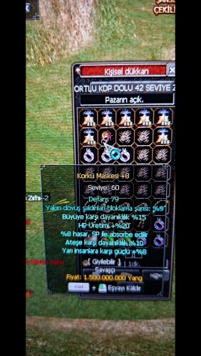 +8 korku maskesi yarı büyü
